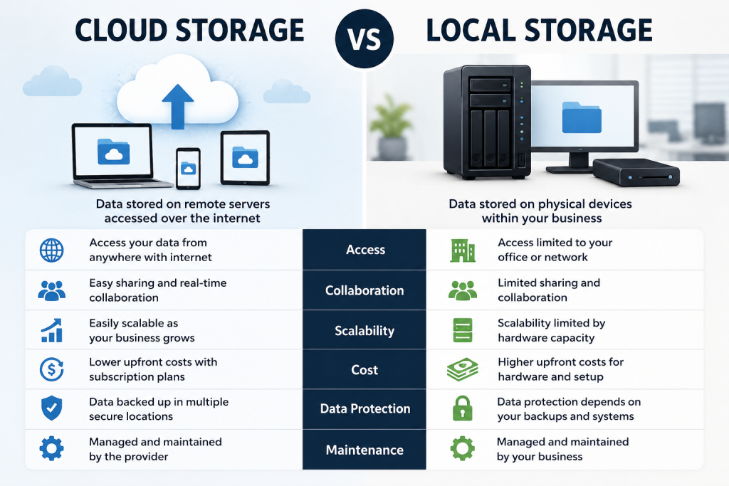 Cloud vs Local Storage: Which Is Best for Your Business? 1 cloud vs local storage