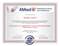 Certificate of Leadership in Healthcare Management Proficiency