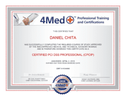 CATS IT Technician, Daniel Chita, HIPAA and Cybersecurity Compliant 6 Certified PCI DSS Professional