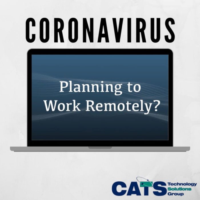 Coronavirus Working Remotely