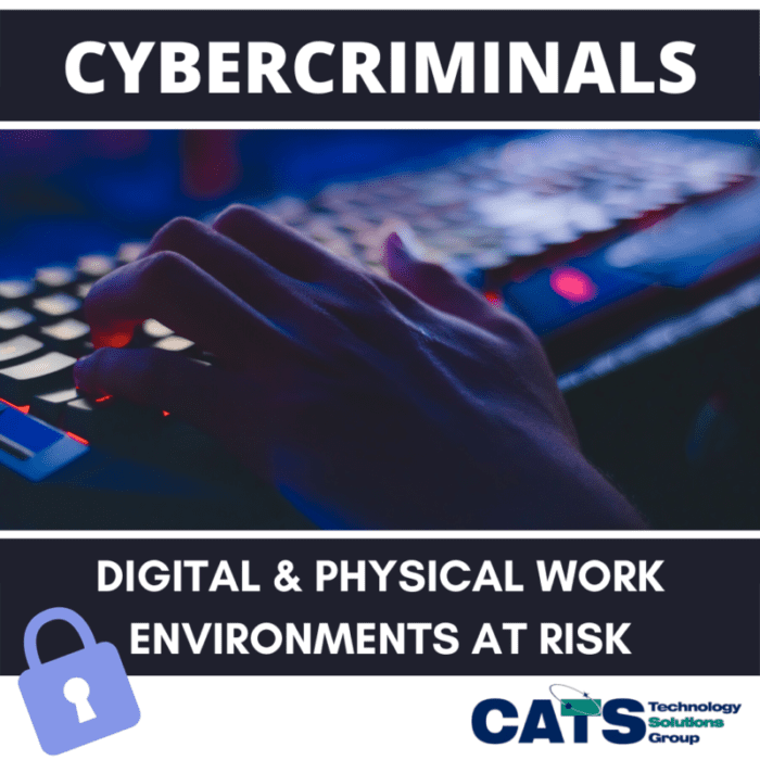 Cybercriminals Attacking Digital and Physical Work Environments